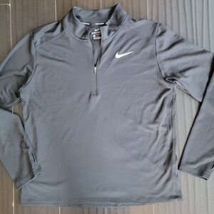 Nike Men's Dark Gray Quarter-Zip Jacket